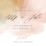 "Morning Mist" - Wedding Programs in Blush by Carrie ONeal - Detail