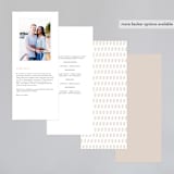 "Hacienda" - Wedding Programs in Stone by Lagniappe Paper - Back of Card Options