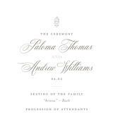 "Hacienda" - Wedding Programs in Stone by Lagniappe Paper - Detail