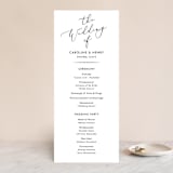 "Scripted Romance" - Wedding Programs in Classic by Katherine Moynagh - Front