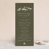"into the mountains" - Wedding Programs in Olive by Helen Halik - Front
