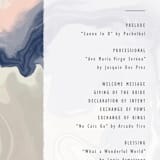 "marble majesty" - Wedding Programs in Mountain Range by Hooray Creative - Detail