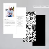 "Bare" - Wedding Programs in Cloud by Kelly Nasuta - Back of Card Options