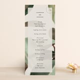 "Powder Room Florals" - Wedding Programs in Cream by Ariel Rutland - Front
