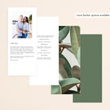 "Powder Room Florals" - Wedding Programs in Cream by Ariel Rutland - Back of Card Options