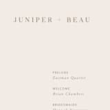 "Juniper" - Wedding Programs in Blush by Mere Paper - Detail