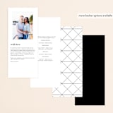 "Harmonie" - Wedding Programs in Cloud by Carly Reed Walker - Back of Card Options