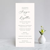 "Eternal" - Wedding Programs in Ecru by Carly Reed Walker - Front