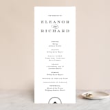"Diantha" - Wedding Programs in Ink by Kimberly Morgan - Front