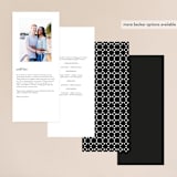 "Diantha" - Wedding Programs in Ink by Kimberly Morgan - Back of Card Options