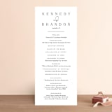 "The Space Between" - Wedding Programs in Sugar by Jessica Williams - Front