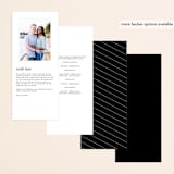 "The Space Between" - Wedding Programs in Sugar by Jessica Williams - Back of Card Options