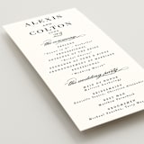 "Charming" - Wedding Programs in Pearl by AK Graphics - Detail