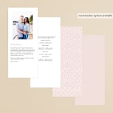 "The Ace" - Wedding Programs in Petal by Rochelle Renee - Back of Card Options