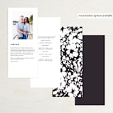 "spring dream" - Wedding Programs in Onyx by Angela Marzuki - Back of Card Options