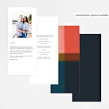 "painted colorblock" - Wedding Programs in Poppy by Angela Marzuki - Back of Card Options