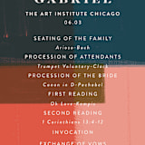 "painted colorblock" - Wedding Programs in Poppy by Angela Marzuki - Detail