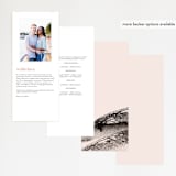 "Vignette" - Wedding Programs in Cosmopolitan by silverscreen studio - Back of Card Options