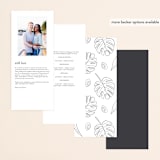 "Crescendo" - Wedding Programs in Snow by Griffinbell Paper Co. - Back of Card Options