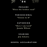 "Forest Crest" - Wedding Programs in Obsidian by Alethea and Ruth - Detail
