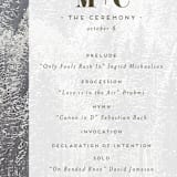 "Torrone" - Wedding Programs in Cedar by chocomocacino - Detail