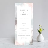 "Sea Froth" - Wedding Programs in Blush by Creo Study - Front