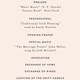 "Just the Two of Us" - Wedding Programs in Blush by Jennifer Wick - Detail