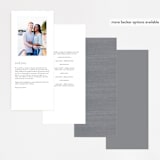 "Sunrise Waves" - Wedding Programs in Ocean by Wildfield Paper Co - Back of Card Options