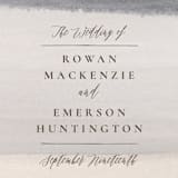 "Sunrise Waves" - Wedding Programs in Ocean by Wildfield Paper Co - Detail