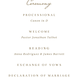 "Edgewater" - Wedding Programs in Sunset by Griffinbell Paper Co. - Detail