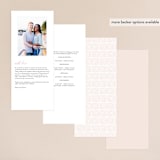 "Gramercy" - Wedding Programs in Blush by Kristie Kern - Back of Card Options