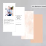 "Lithe" - Wedding Programs in Blush by Kristie Kern - Back of Card Options