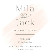 "Lithe" - Wedding Programs in Blush by Kristie Kern - Detail