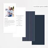 "Waltz" - Wedding Programs in Nightfall by Jula Paper Co. - Back of Card Options