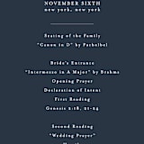"Waltz" - Wedding Programs in Nightfall by Jula Paper Co. - Detail