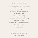 "Italia" - Wedding Programs in Taupe by Kelly Schmidt - Detail
