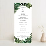 "Fresh Greens" - Wedding Programs in Emerald by Susan Moyal - Front