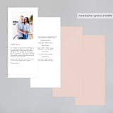 "A Storybook Wedding" - Wedding Programs in Blush by Katy Shen - Back of Card Options