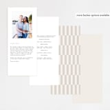 "The Loden" - Wedding Programs in Ivory by Kelly Schmidt - Back of Card Options