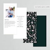 "Forest Foliage" - Wedding Programs in Deep Forest by Eve Schultz - Back of Card Options