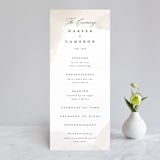 "Sloped" - Wedding Programs in Ecru by Everett Paper Goods - Front