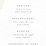 "Sloped" - Wedding Programs in Ecru by Everett Paper Goods - Detail