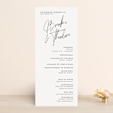 "Signature Style" - Wedding Programs in Ink by Design Lotus - Front