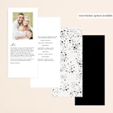 "Signature Style" - Wedding Programs in Ink by Design Lotus - Back of Card Options