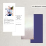 "Raptured" - Wedding Programs in Amethyst by Design Lotus - Back of Card Options