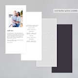 "Right Side" - Wedding Programs in Blackberry by Susan Brown - Back of Card Options