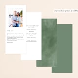 "garden path" - Wedding Programs in Ivory by Kristie Kern - Back of Card Options