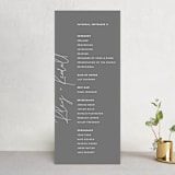 "printed" - Wedding Programs in Onyx by JoAnn Jinks - Front