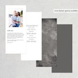 "printed" - Wedding Programs in Onyx by JoAnn Jinks - Back of Card Options