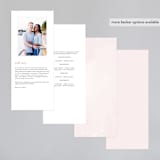 "Softly Layered" - Wedding Programs in Blush by Everett Paper Goods - Back of Card Options